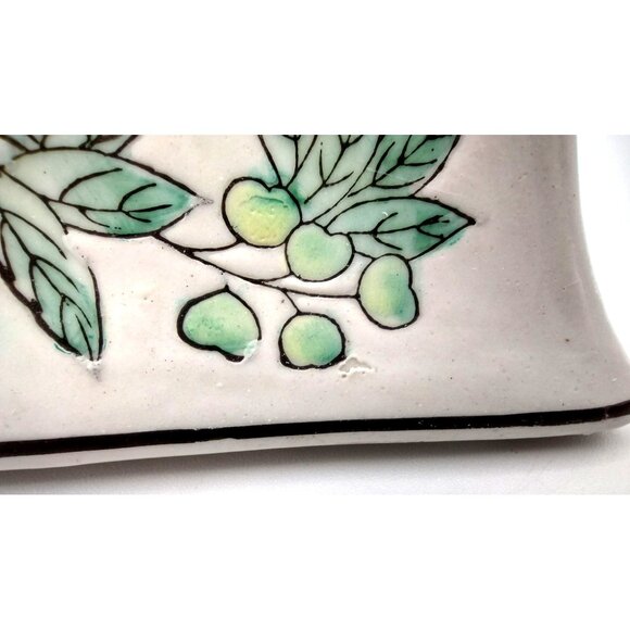 Taper Candle Holders Chinoiserie Hand Painted Vintage Floral Pastel Pair 8.3 In - Picture 8 of 13